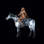 Beyonce sits atop a translucent horse